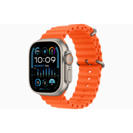 APPLE WATCH ULTRA 2 49MM TITANIUM ORANGE OCEAN BAND 